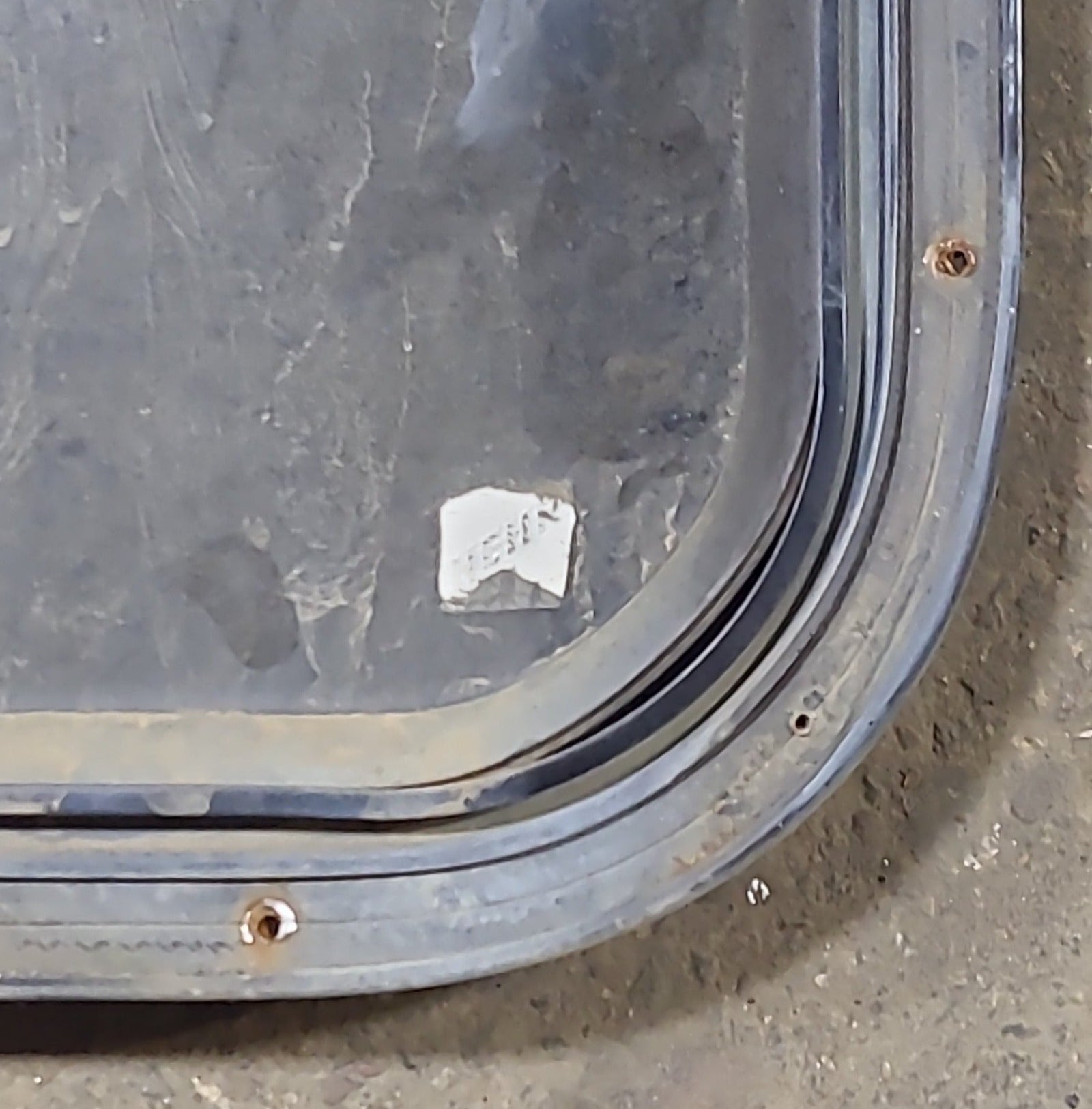 Used Black Radius Opening Window : 60 3/4