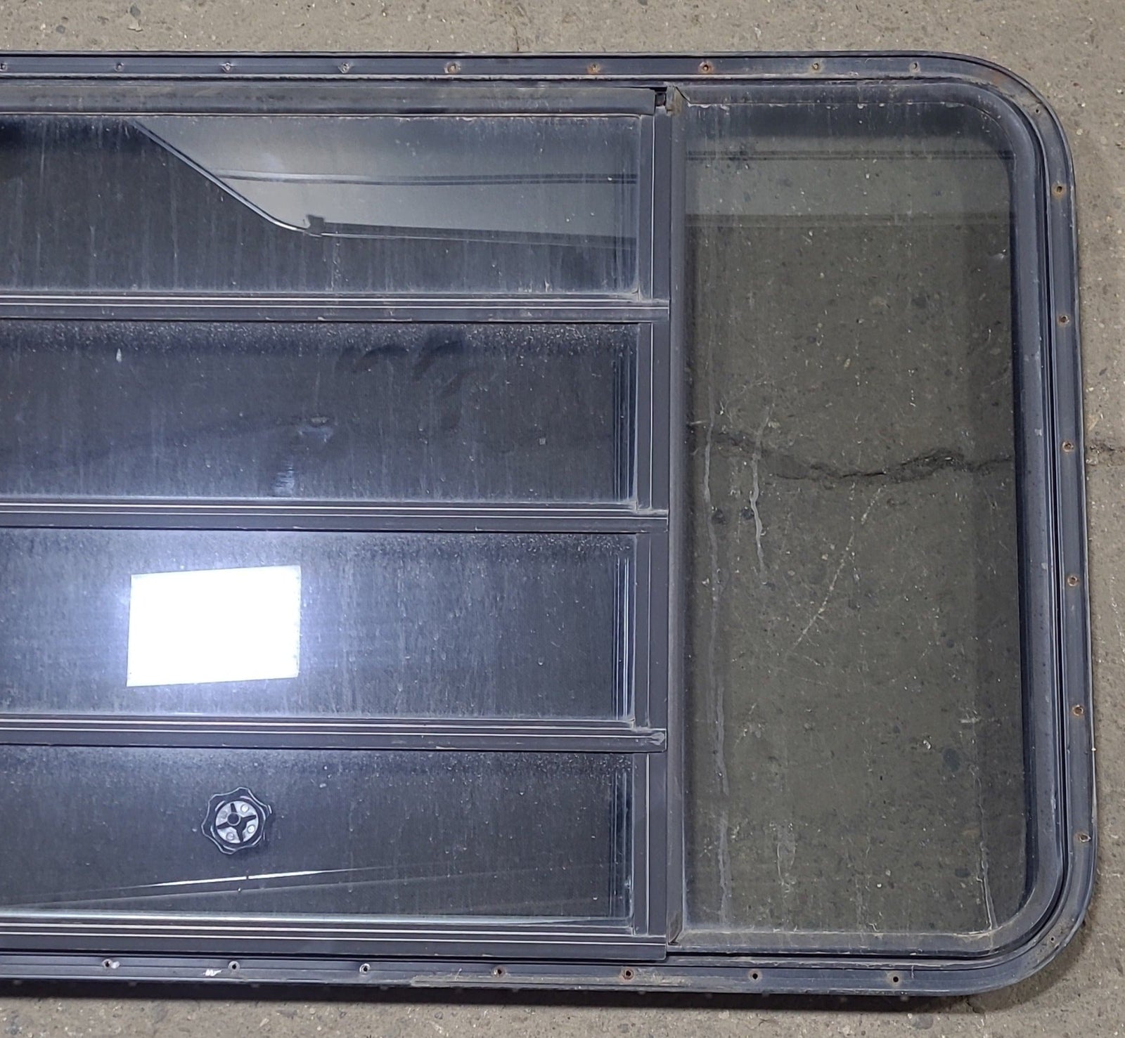 Used Black Radius Opening Window : 60 3/4