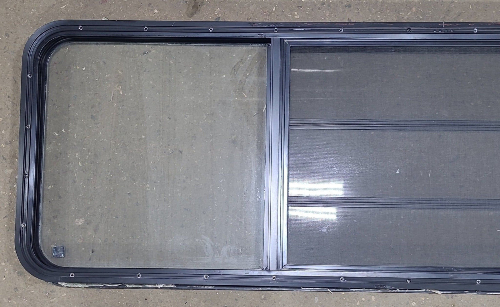 Used Black Radius Opening Window : 71 1/2