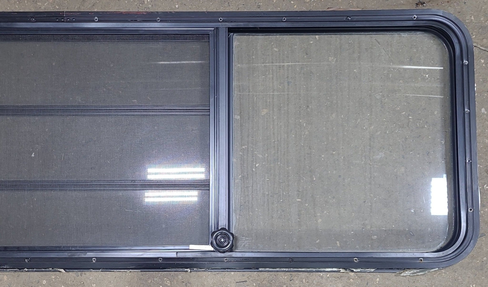 Used Black Radius Opening Window : 71 1/2