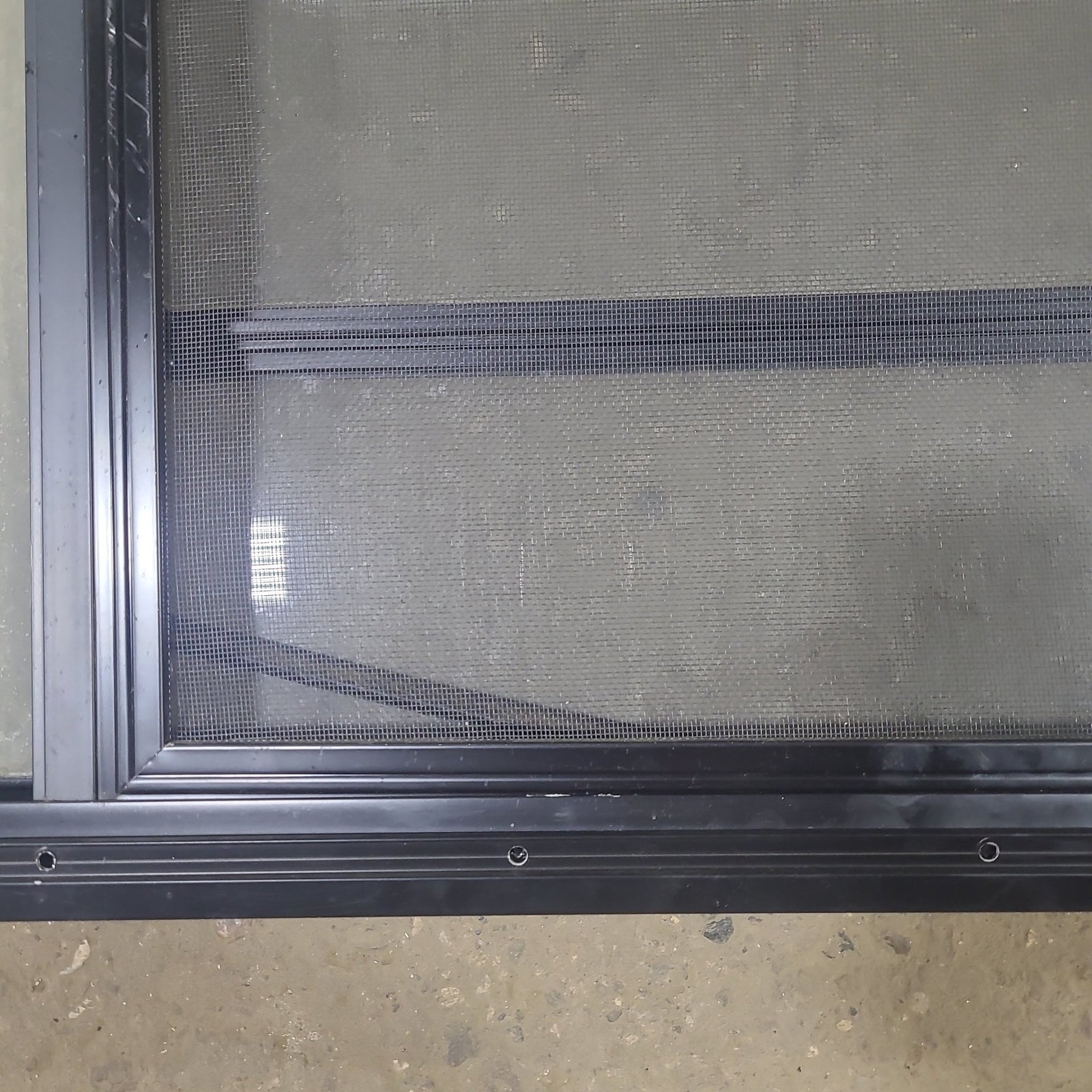 Used Black Radius Opening Window : 71 1/4