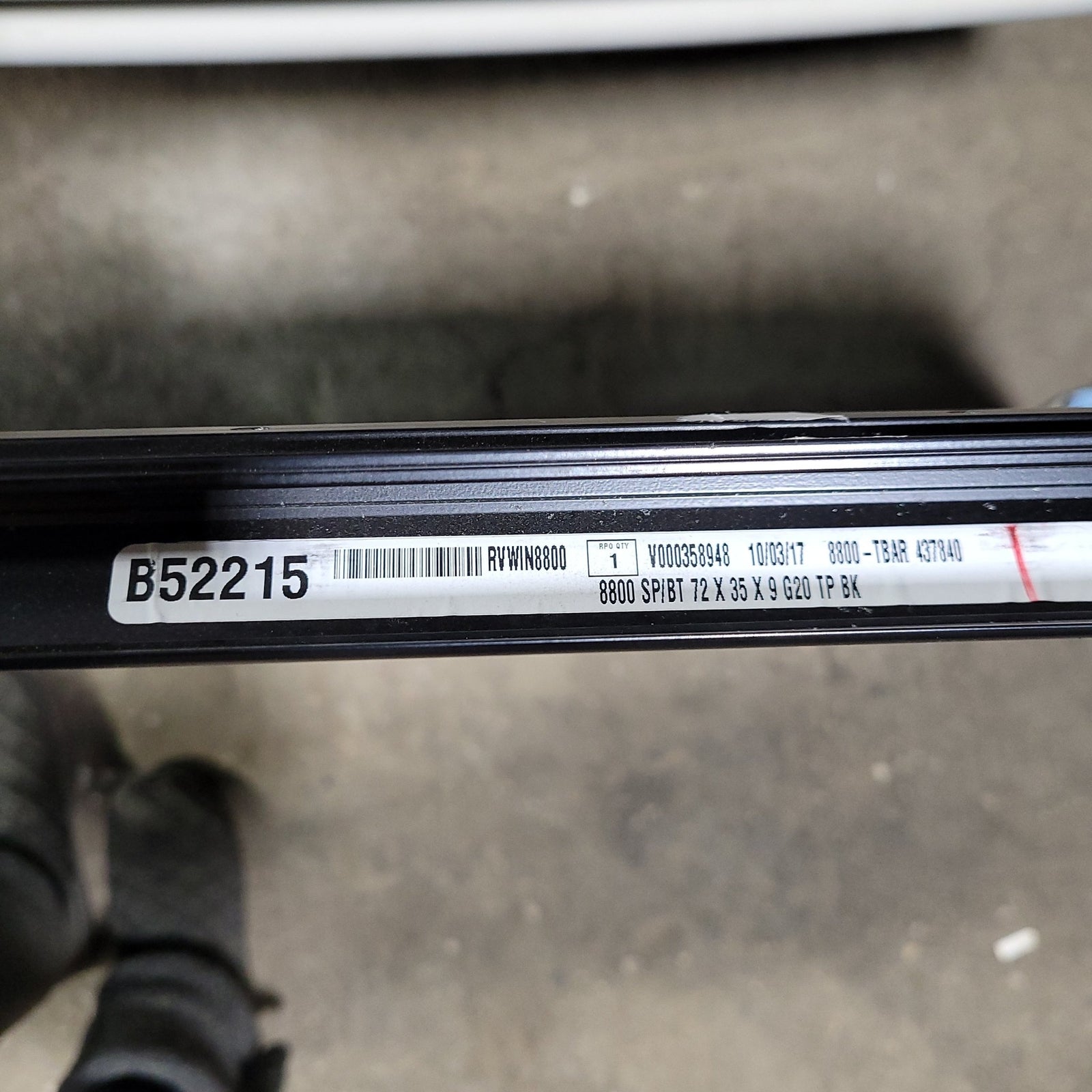 Used Black Radius Opening Window : 72