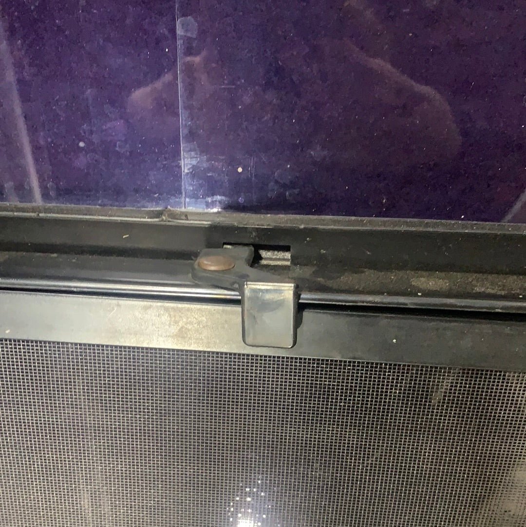 Used Black Radius Slanted Opening Window : 25 1/2 X 30 3/4 X 2