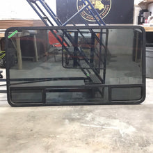 Load image into Gallery viewer, Used Black Radius Window : 69 3/4&quot; W x 39 1/4&quot; H x 1 1/4&quot; D - Young Farts RV Parts
