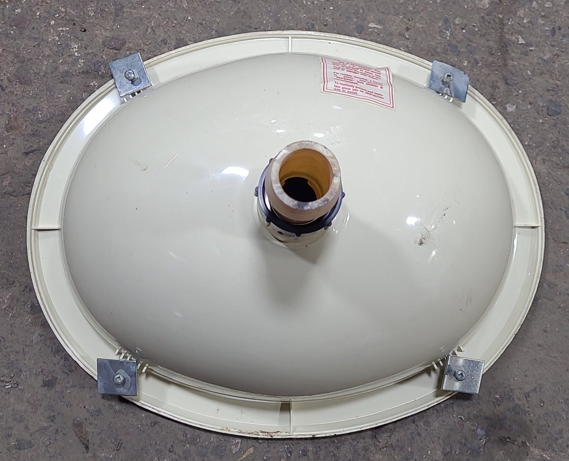 Used Bone Bathroom Sink 15 3/4" X 12 1/2" X 6 1/4"D - Young Farts RV Parts