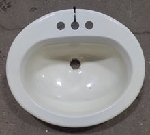 Load image into Gallery viewer, Used Bone Bathroom Sink 20 1/4&quot; X 17 1/4&quot; X 6 1/4&quot; D - Young Farts RV Parts