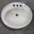 Used Bone Bathroom Sink 20" X 17 1/2" X 7 1/4"D - Young Farts RV Parts