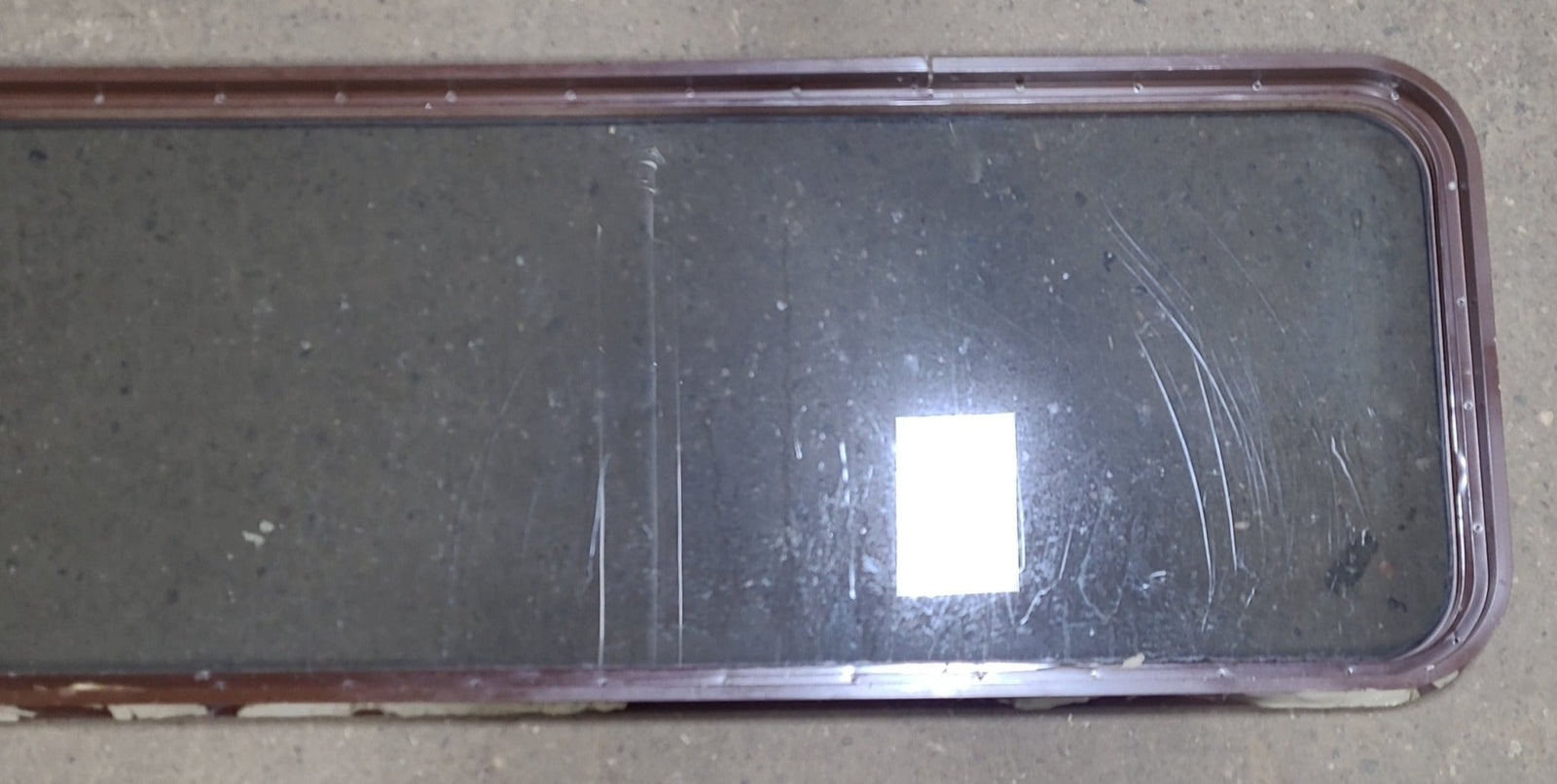 Used Brown Radius Non-Opening Window : 60 1/4