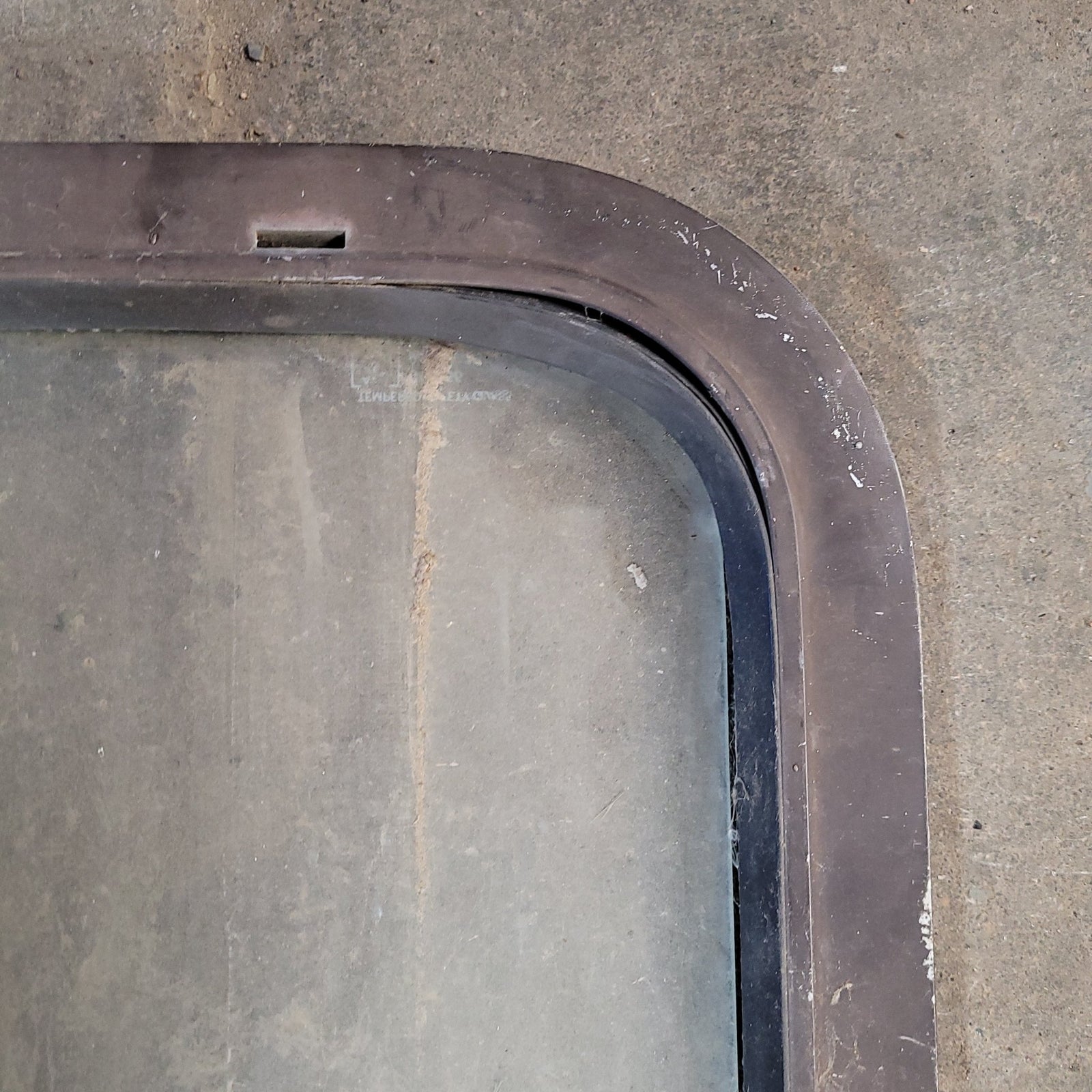 Used Brown Radius Opening Window : 23 X 14 X 2