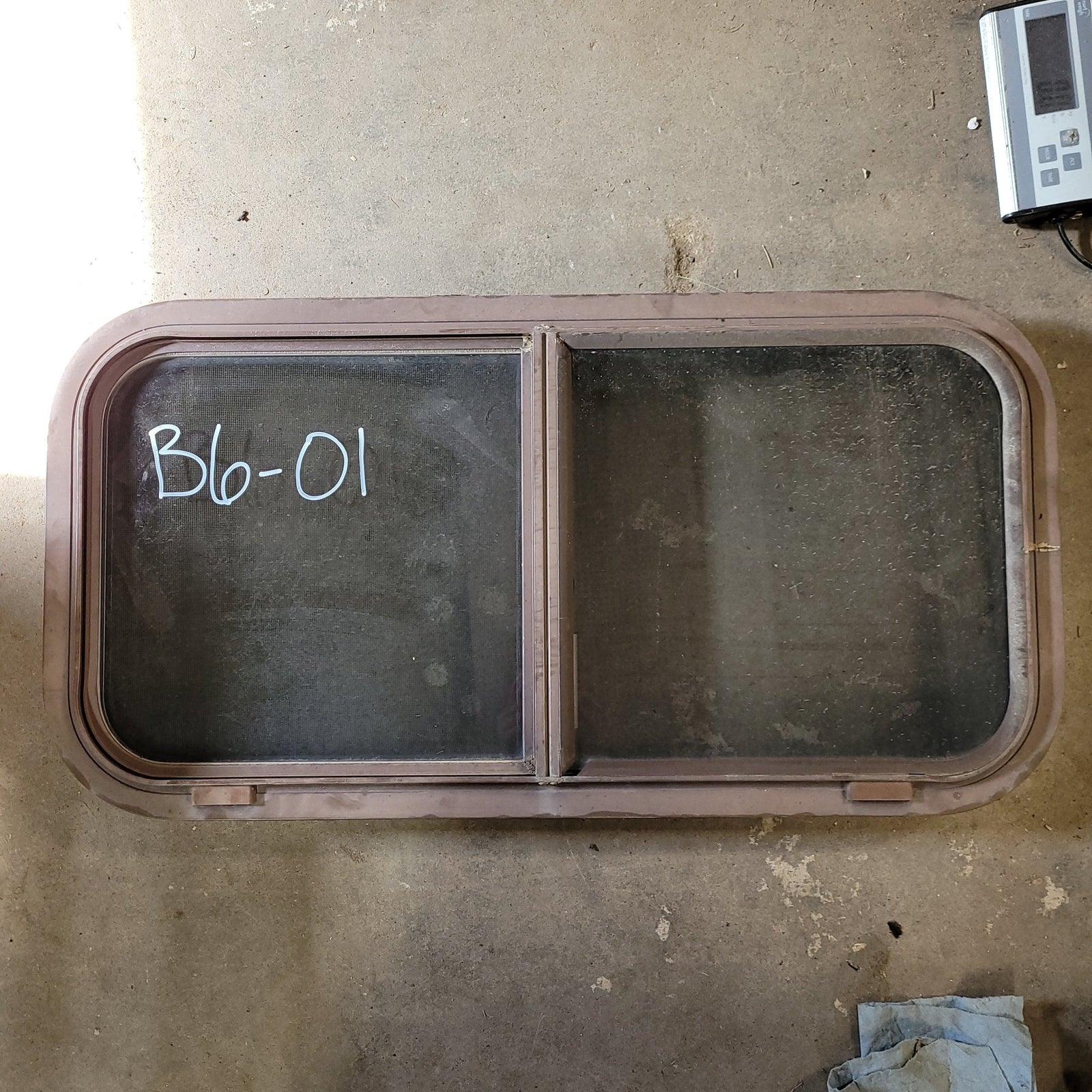 Used Brown Radius Opening Window : 30 1/4 X 15 X 2