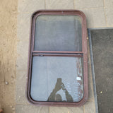 Used Brown Radius Opening Window : 33 3/4 X 19 3/4 X 2