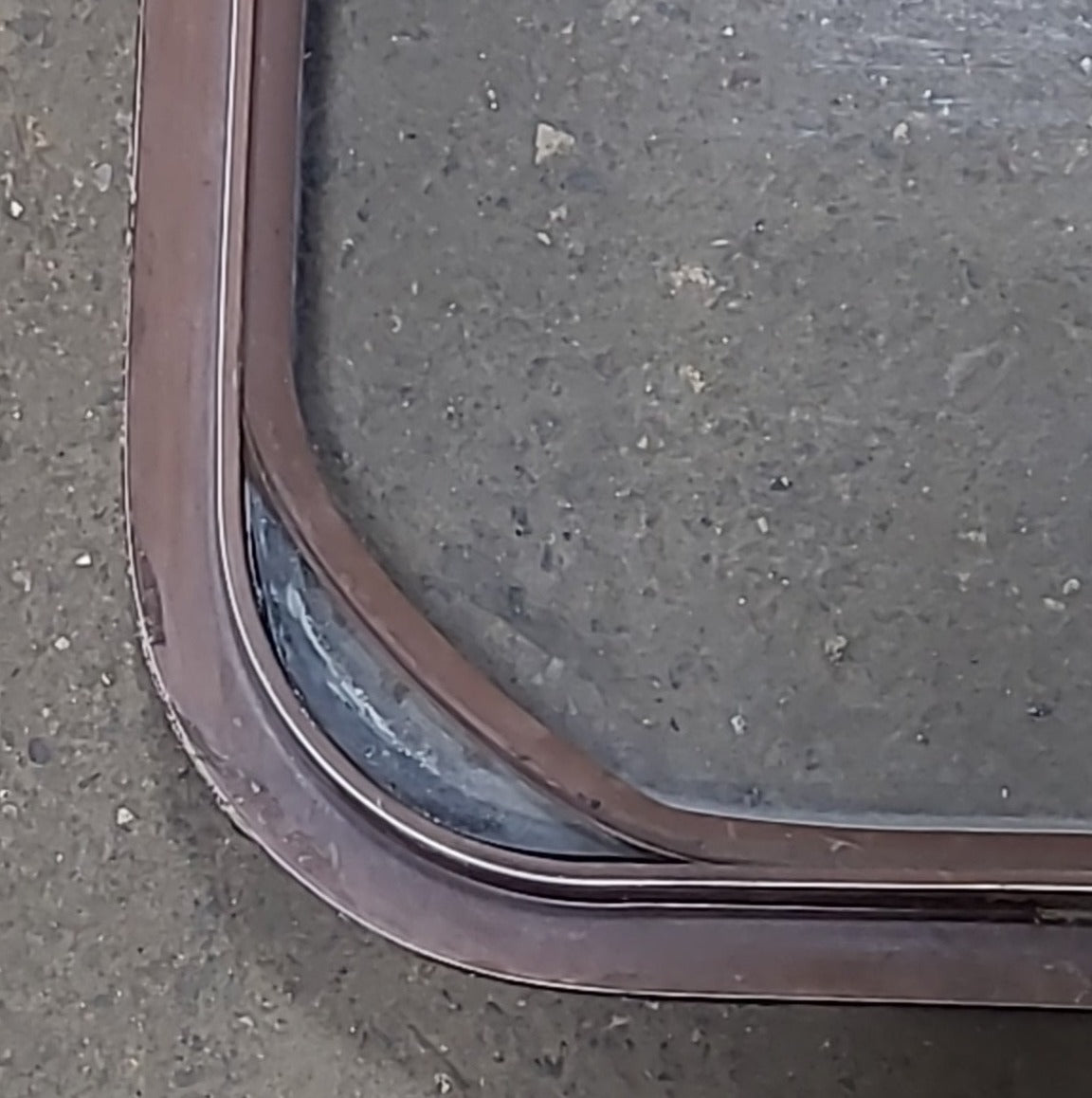 Used Brown Radius Opening Window : 53 3/4