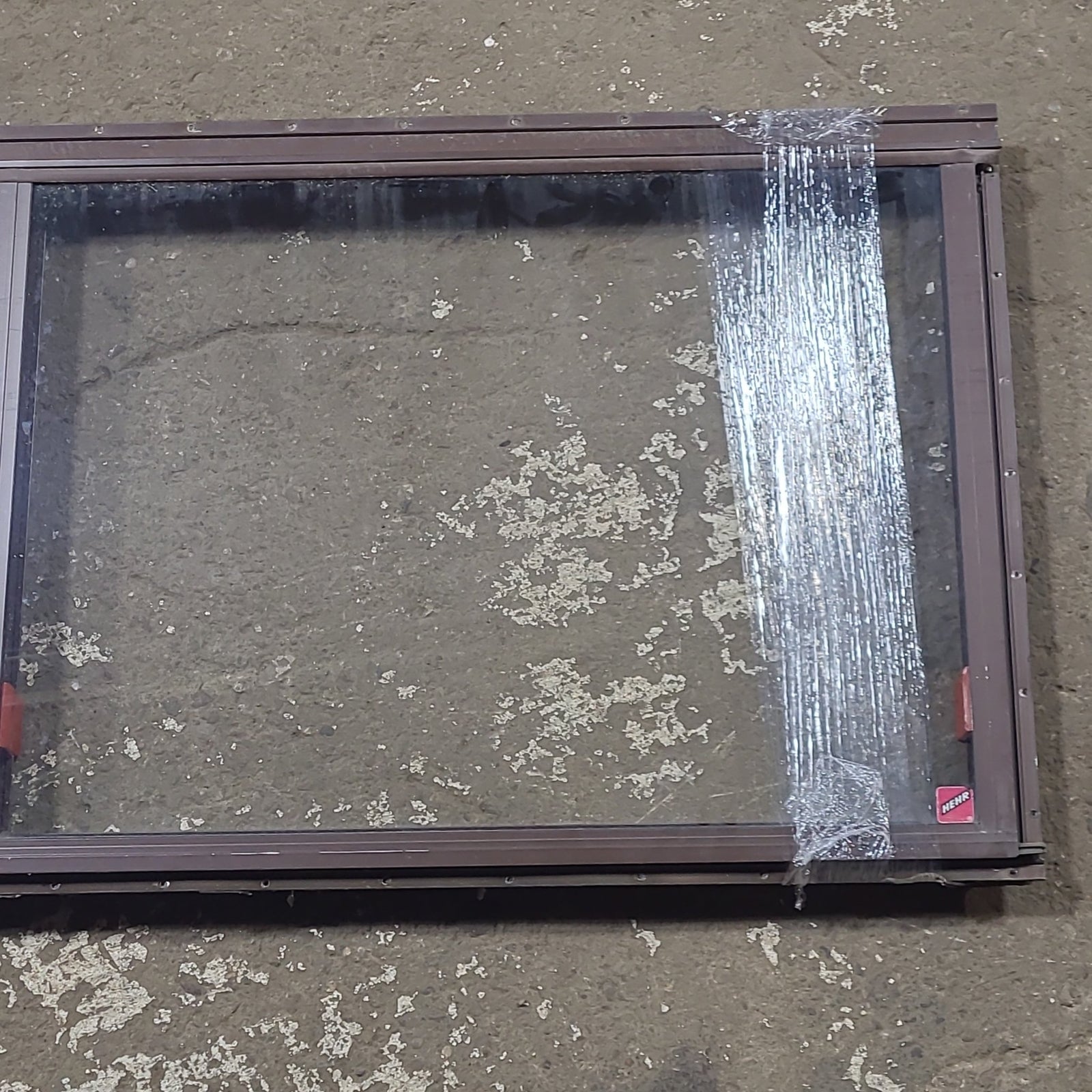 Used Brown Square Emergency Opening Window: 48 1/2