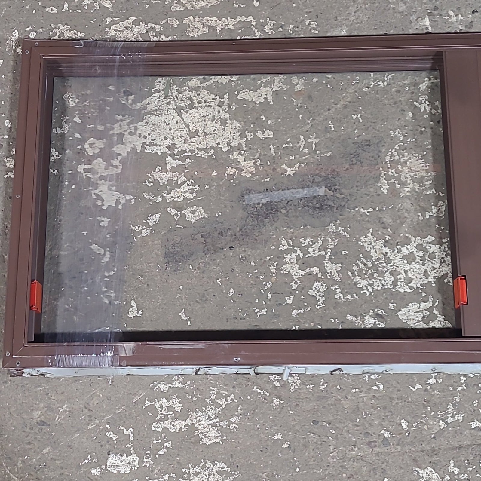 Used Brown Square Emergency Opening Window: 48 1/2