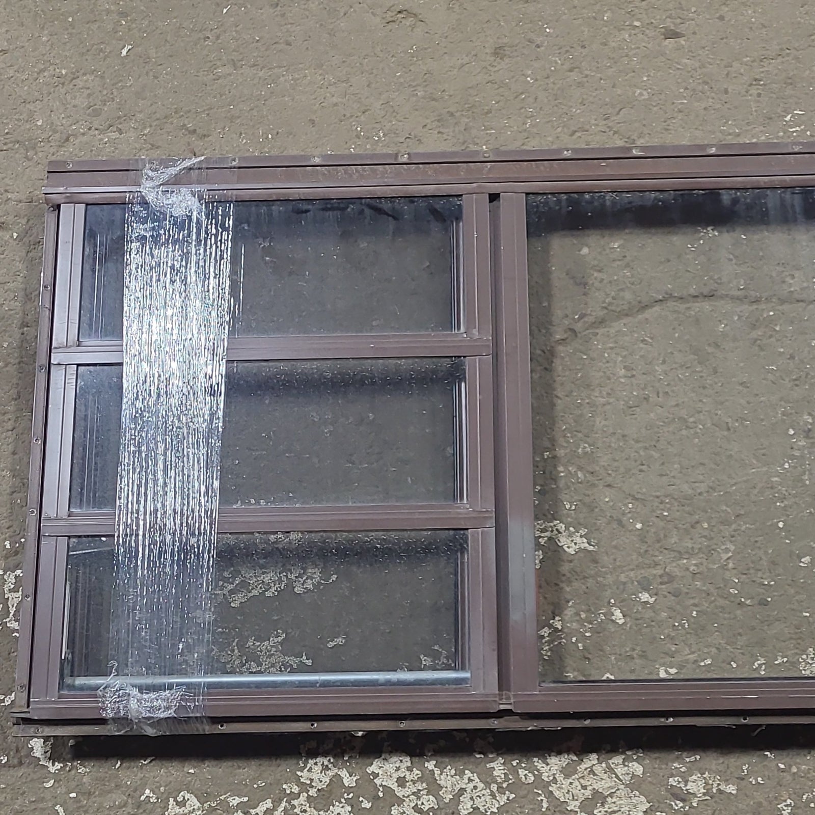 Used Brown Square Emergency Opening Window: 48 1/2