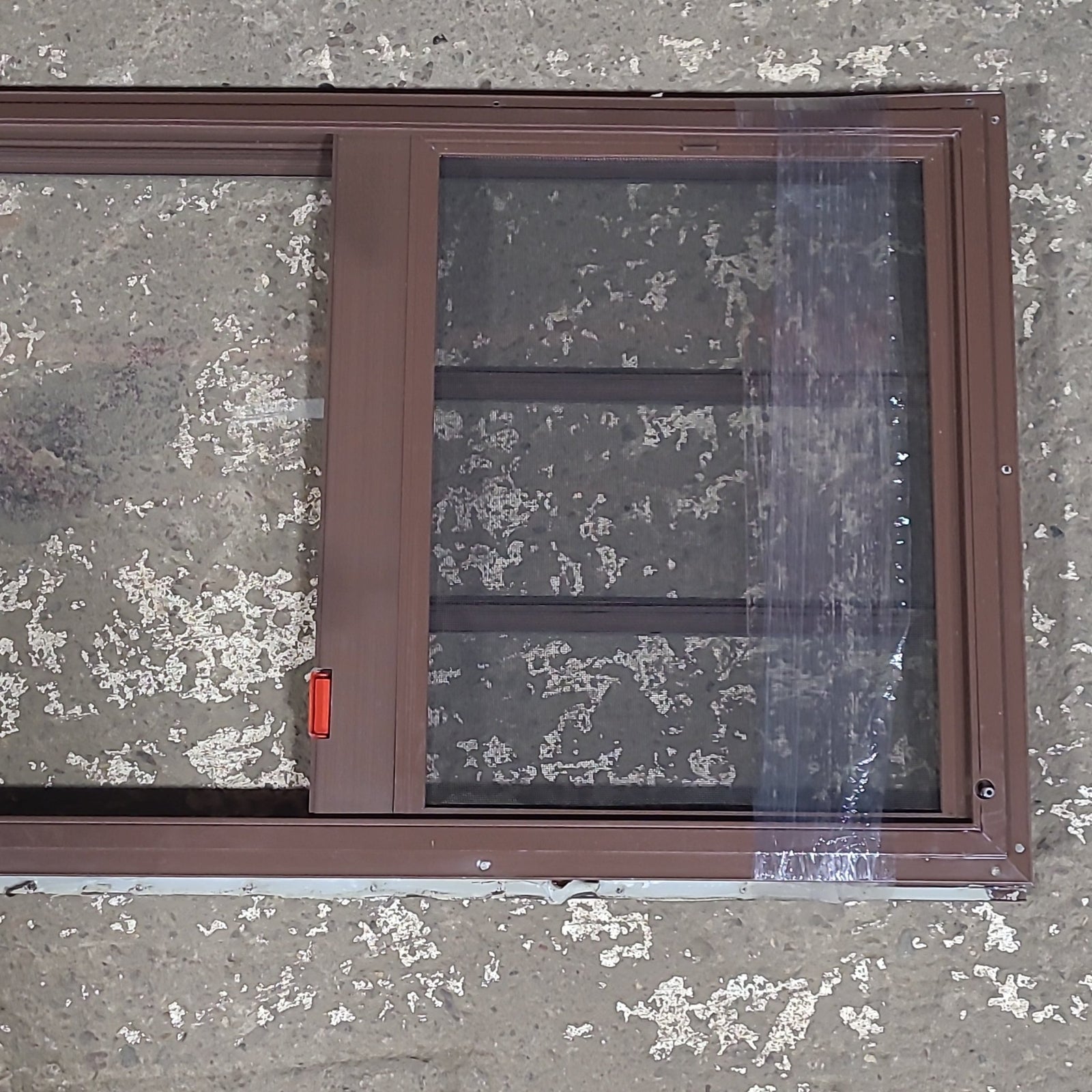 Used Brown Square Emergency Opening Window: 48 1/2