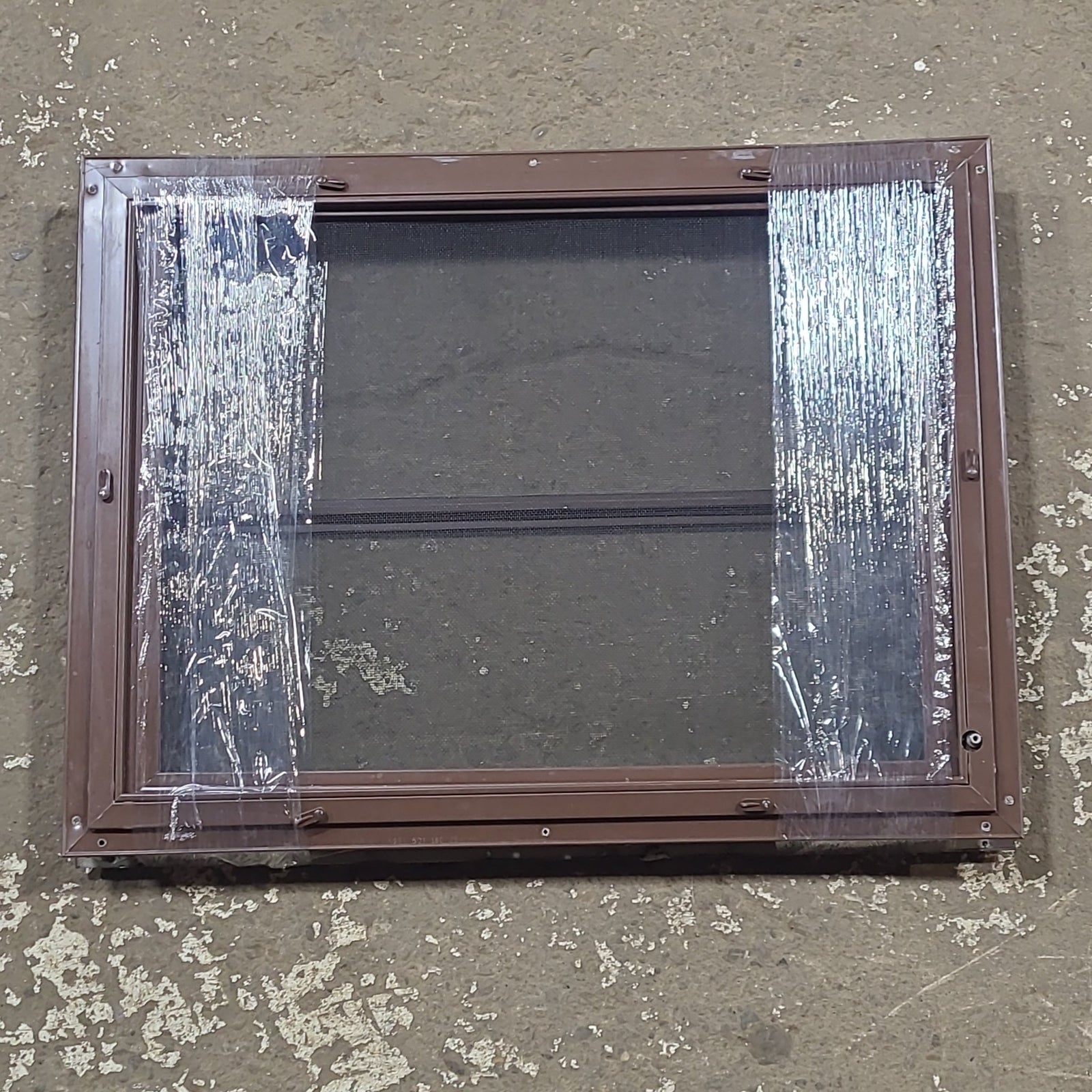 Used Brown Square Opening Window: 24 1/2