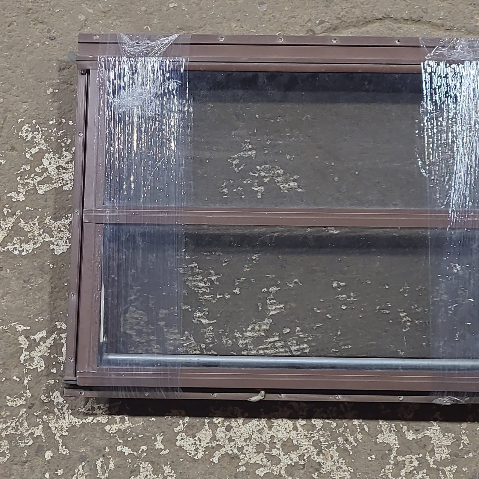 Used Brown Square Opening Window: 24 1/2