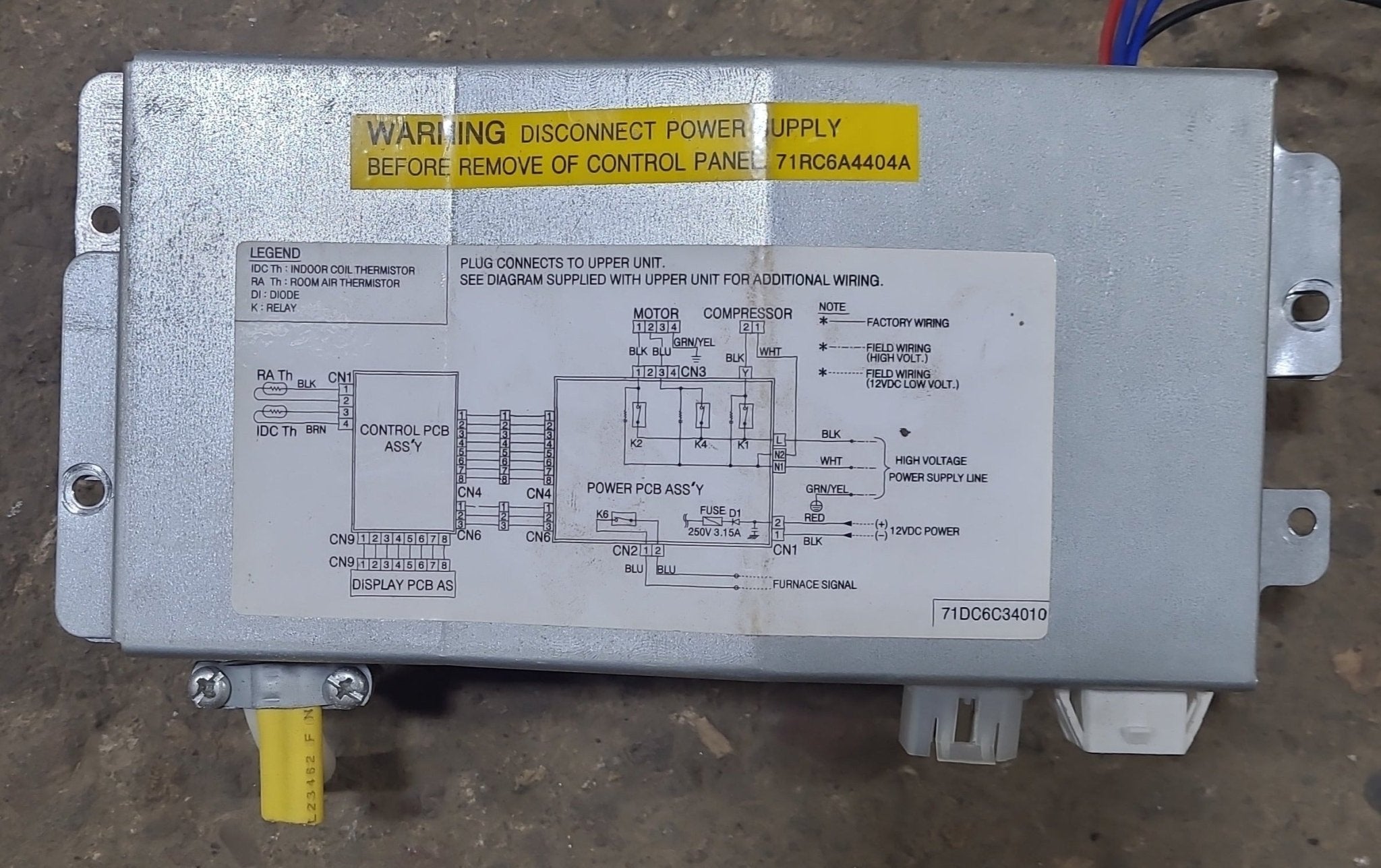 Used Carrier Air-V RV A/C Control Box Assembly 99-00468-00 - Young Farts RV Parts