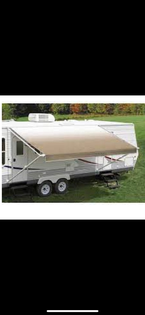 Used Complete Manual Awning A&E Dometic 18’ New canvas - Young Farts RV Parts