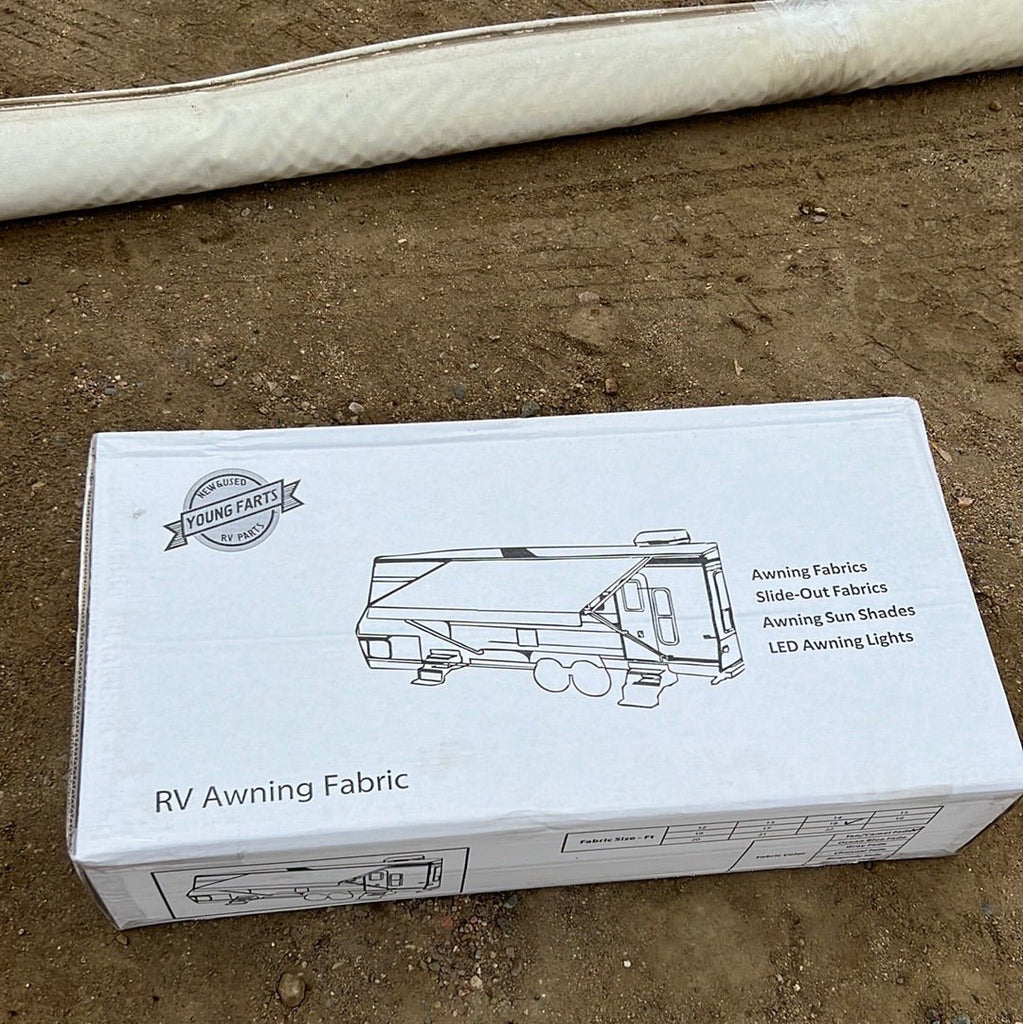 Used Complete Manual Awning Dometic / A&E 18' New Canvas - Young Farts RV Parts