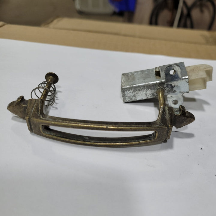 Used Copper Cabinet Handle 3" Hole Spacing comes with attached latch w/ 1" hole spacing - Young Farts RV Parts