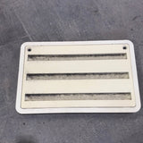 Used DOMETIC 3102277.021 - Yellowed Air Intake Side Refrigerator Vent- HAS FRAME