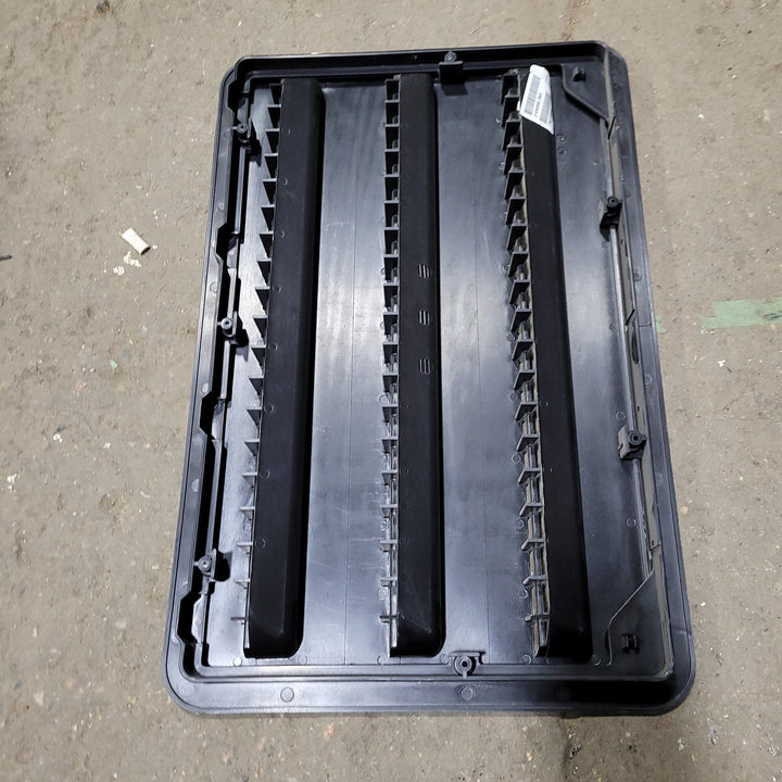 Used DOMETIC 3109350.065 - Black Air Intake Side Refrigerator Vent- HAS FRAME - Young Farts RV Parts