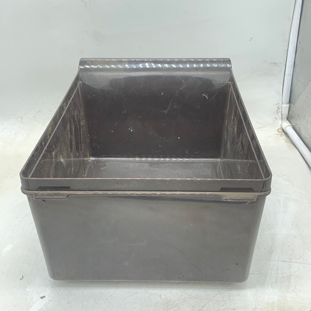 Used Dometic Crisper Bin (Brown) 2002726 Old Style 11 1/2" x 8 1/2" D - Young Farts RV Parts