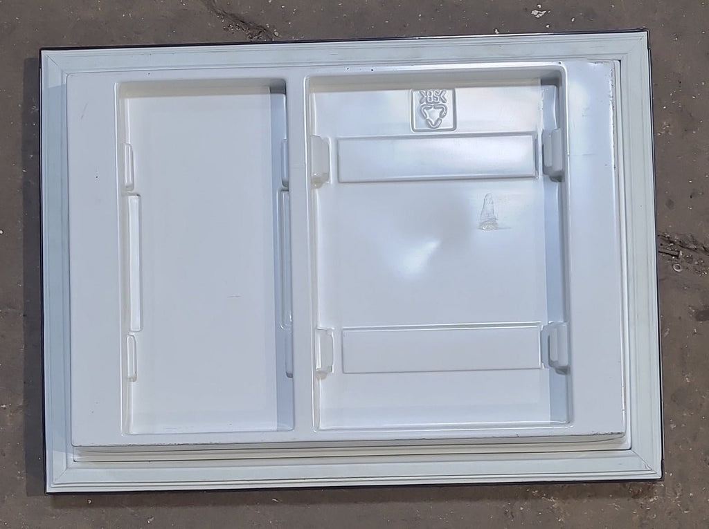 Used Dometic Refrigerator Freezer door 3850539028 22 1/2" W x 16" 3/4 H - Young Farts RV Parts