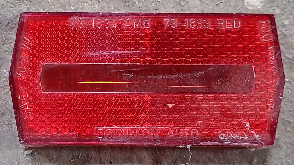 Used Dominion Auto 73-1834 AMB 73-1833 RED SAE-AP2 77 Replacement Lens for Marker Light - Red - Young Farts RV Parts