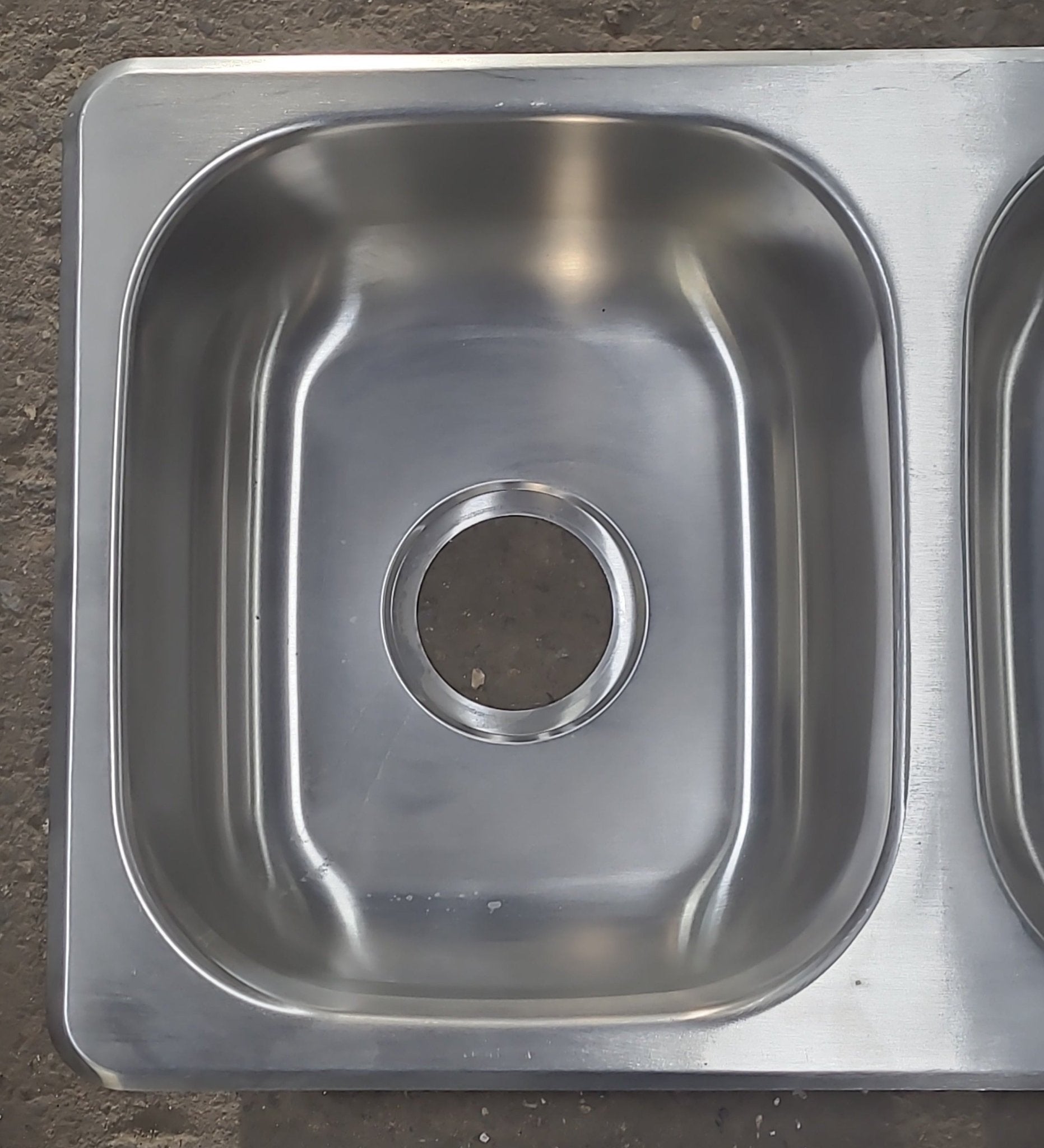 Used Double Kitchen Sink 16" X 27" X 7" D - Young Farts RV Parts