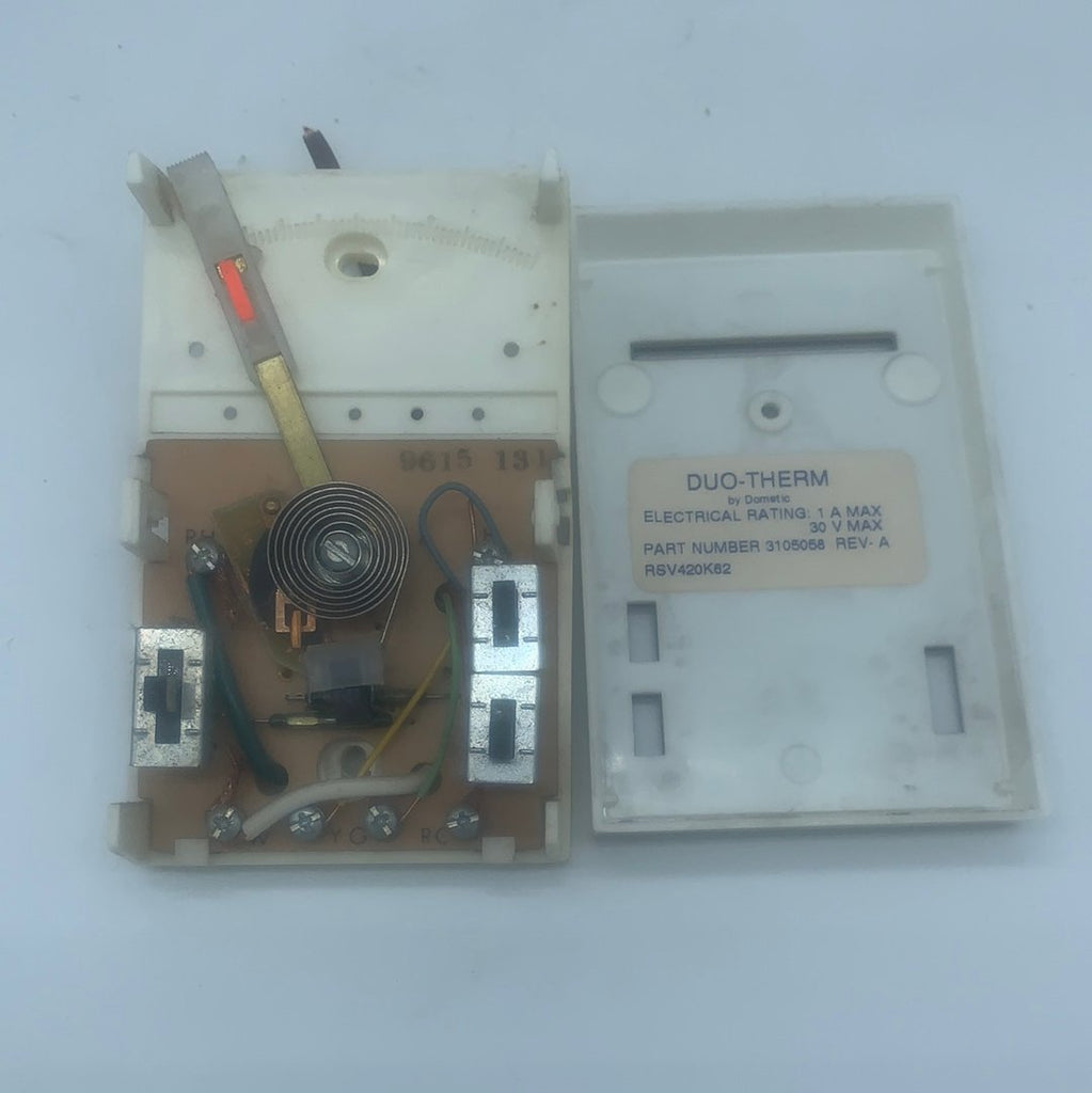 USED Duo-Therm Dometic Analog Thermostat Cool/Furnace 3105058 | REV-A | RSV420K62 - Young Farts RV Parts