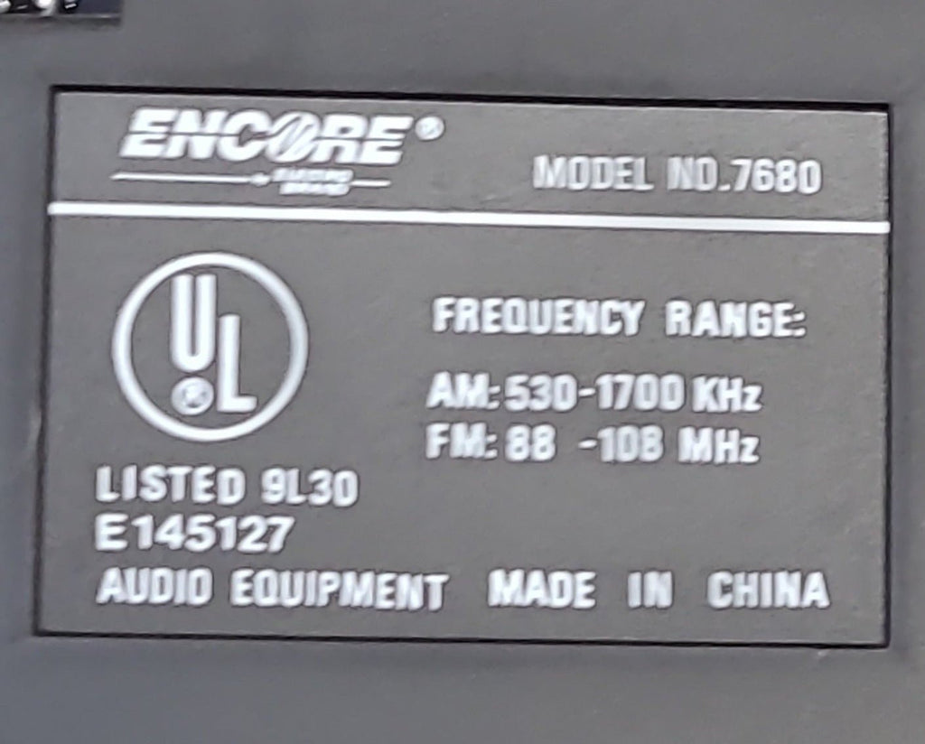 Used Encore RV radio 7680 - Young Farts RV Parts