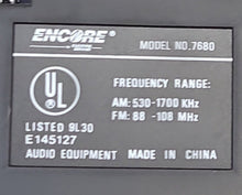 Load image into Gallery viewer, Used Encore RV radio 7680 - Young Farts RV Parts