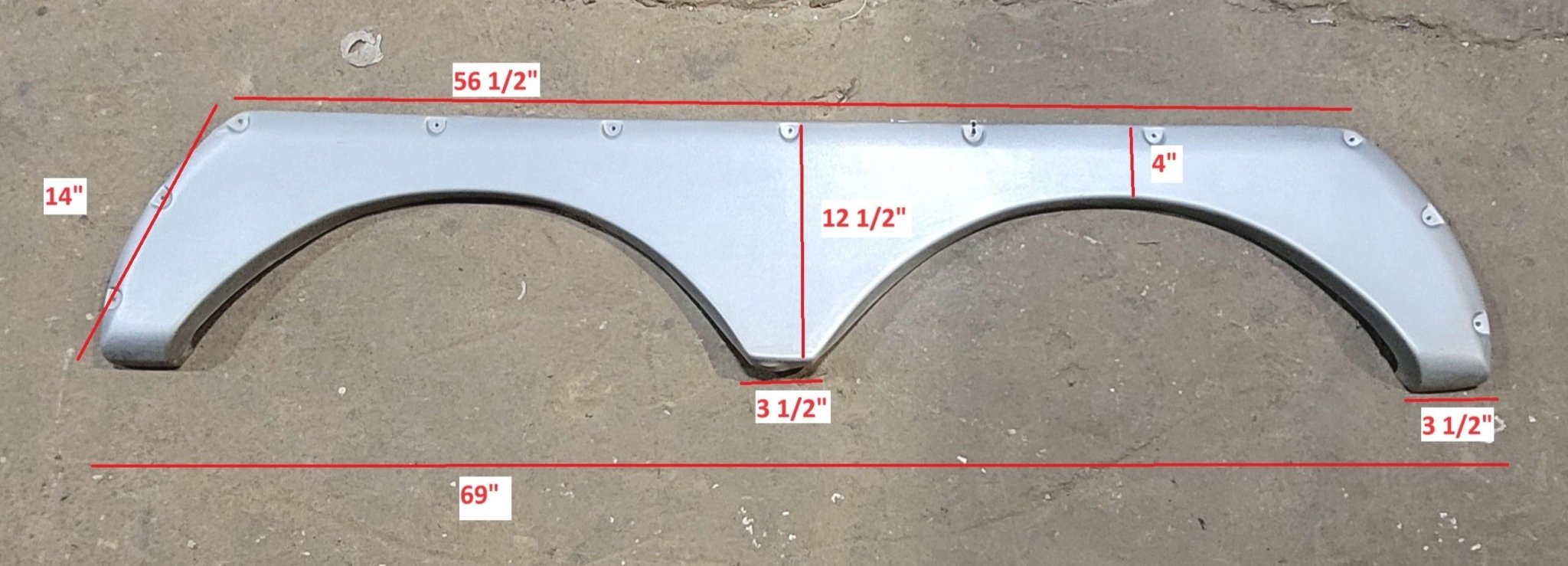 Used Fender Skirt 69" X 14" - Young Farts RV Parts