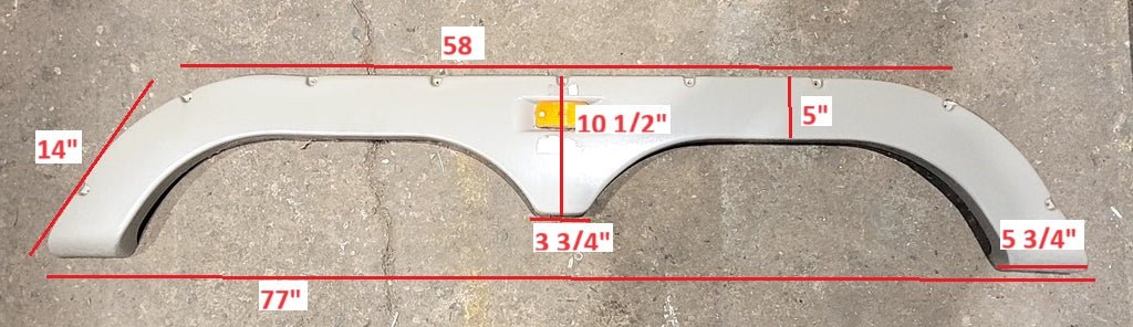 Used Fender Skirt 77" X 14" - Young Farts RV Parts