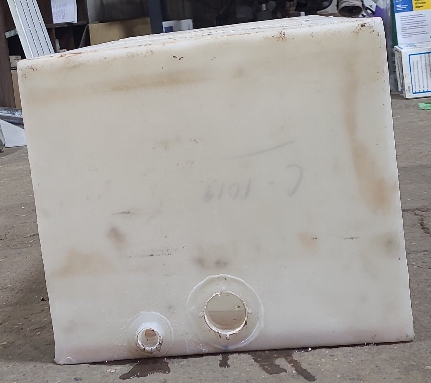 Used Fresh Water Tank 12 3/4” x 14 3/4” x 33 3/4” - Young Farts RV Parts