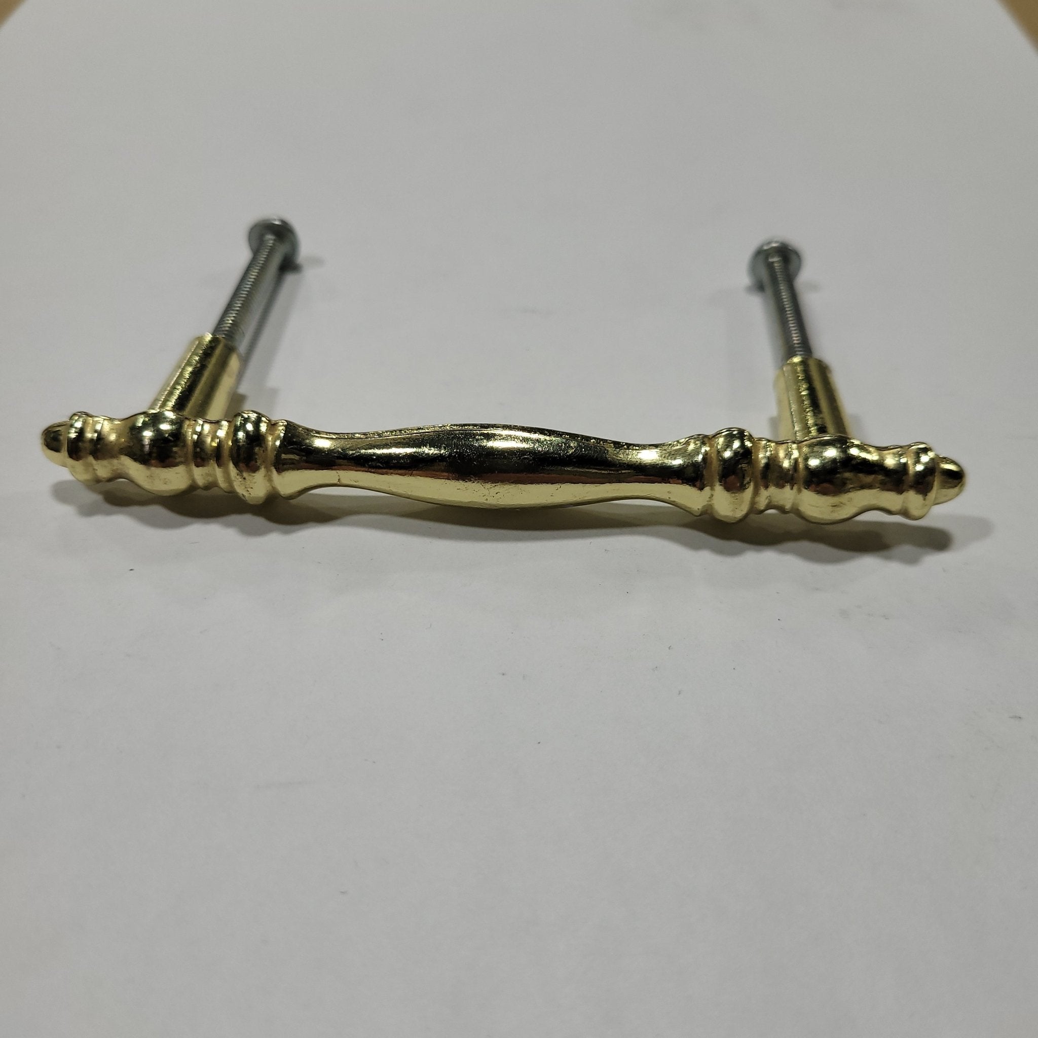 Used Gold Cabinet Handle With 3" Hole Spacing - Young Farts RV Parts