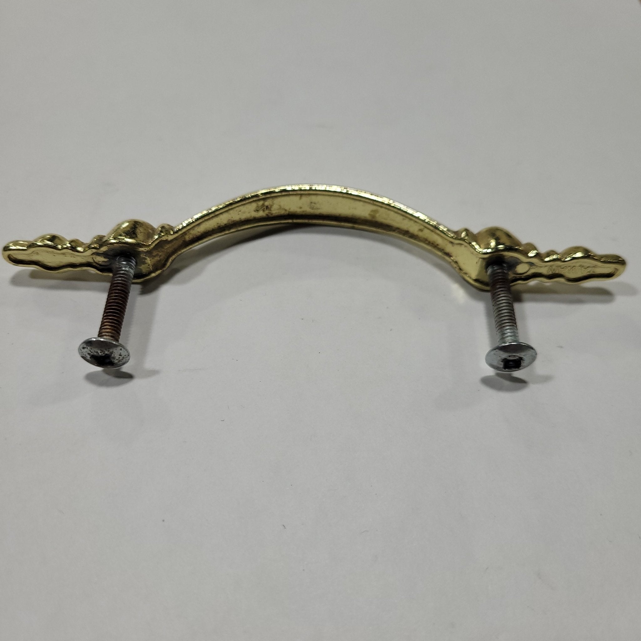 Used Gold Cabinet Handle With 3" Hole Spacing - Young Farts RV Parts