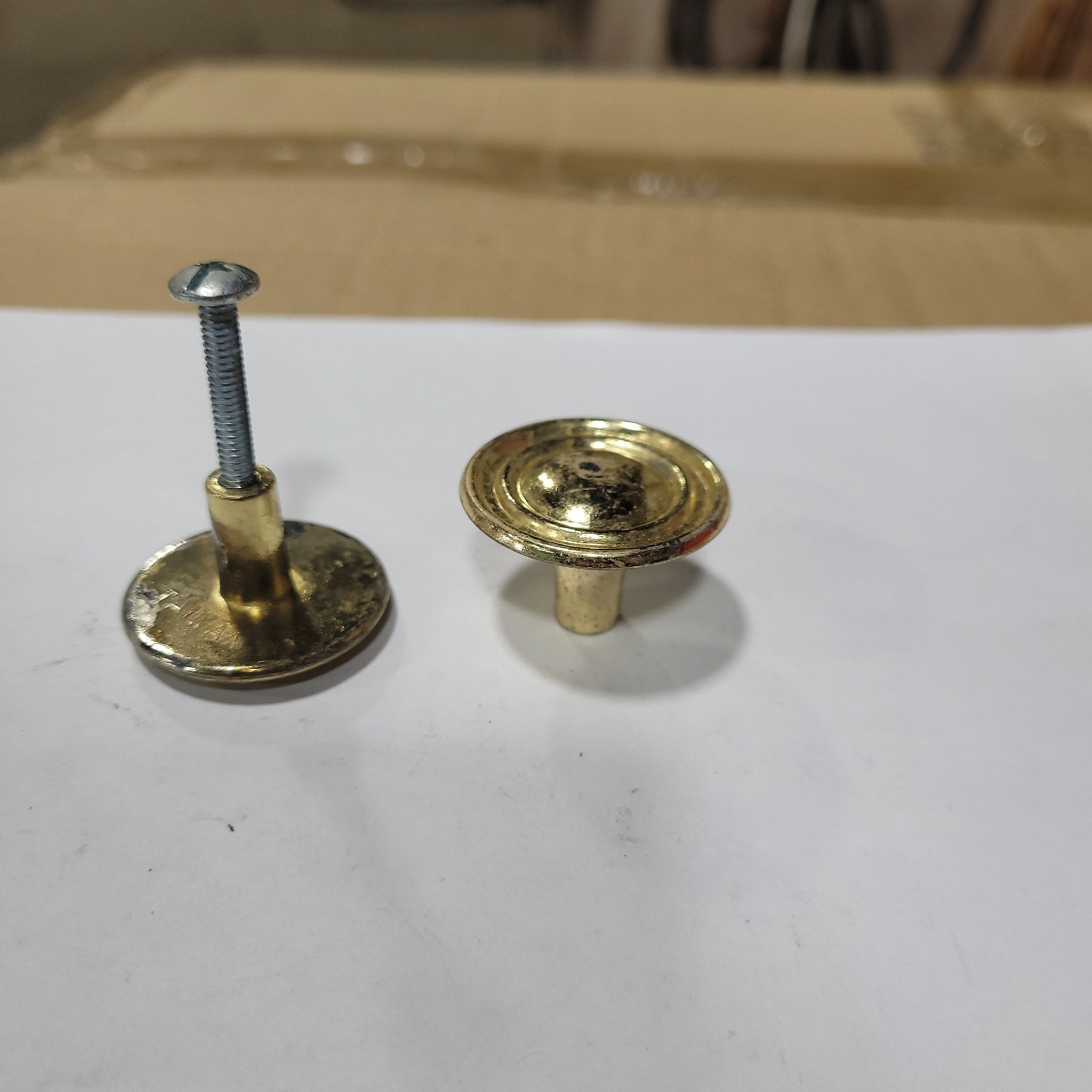 Used Gold Cabinet Knob - Young Farts RV Parts