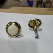 Load image into Gallery viewer, Used Gold ( with ceramic centers) Cabinet Knob - Young Farts RV Parts