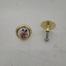 Load image into Gallery viewer, Used Gold (with flower centers) Cabinet Knob - Young Farts RV Parts