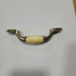 Used Gold (with off white centers) Cabinet Handle 3" Hole Spacing - Young Farts RV Parts