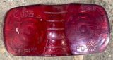 Used GROTE 9196 DOT P2 PC Replacement Lens for Marker Light - Red