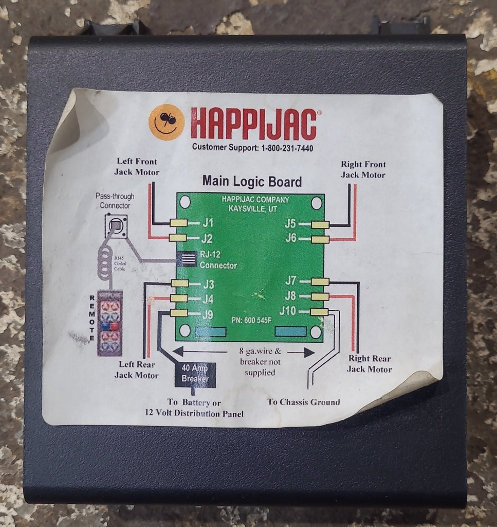 Used HAPPIJAC Camper Jack Main Logic Board - 12490 - Young Farts RV Parts