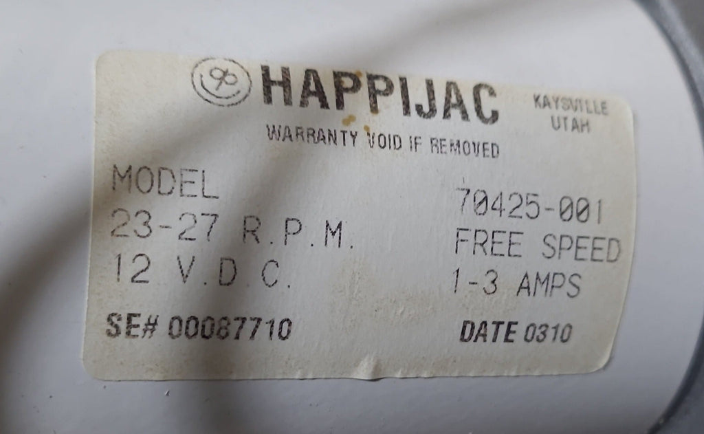 Used HappiJac Secure-Trac Fixed Frame Slide System- Single Ram - Young Farts RV Parts
