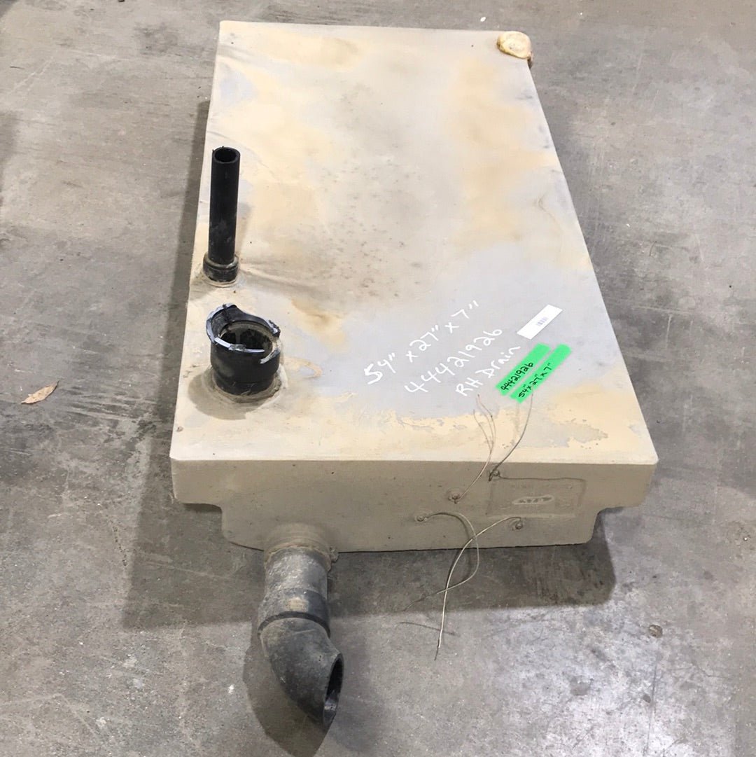 USED Holding Tank - RH DRAIN 24" x 54 x 7" - Young Farts RV Parts