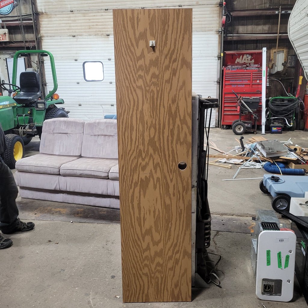 Used Interior Wooden Door 17 7/8" W X 72" H X 1 3/8" D - Young Farts RV Parts