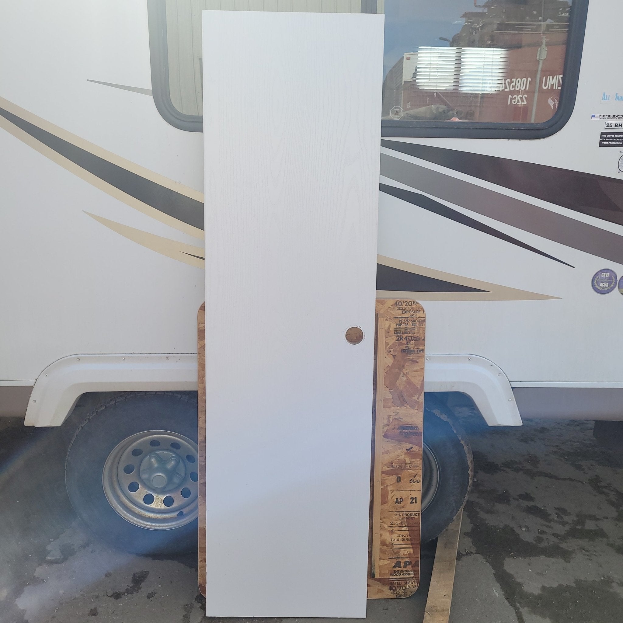 Used Interior Wooden Door 20" W X 72" H X 1 3/8" D - Young Farts RV Parts